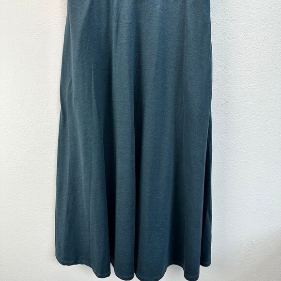 Quince Flowknit Breeze Fit & Flare Dress Navy Med - Picture 5 of 15